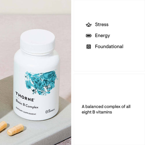Basic B Complex supplement facts label
