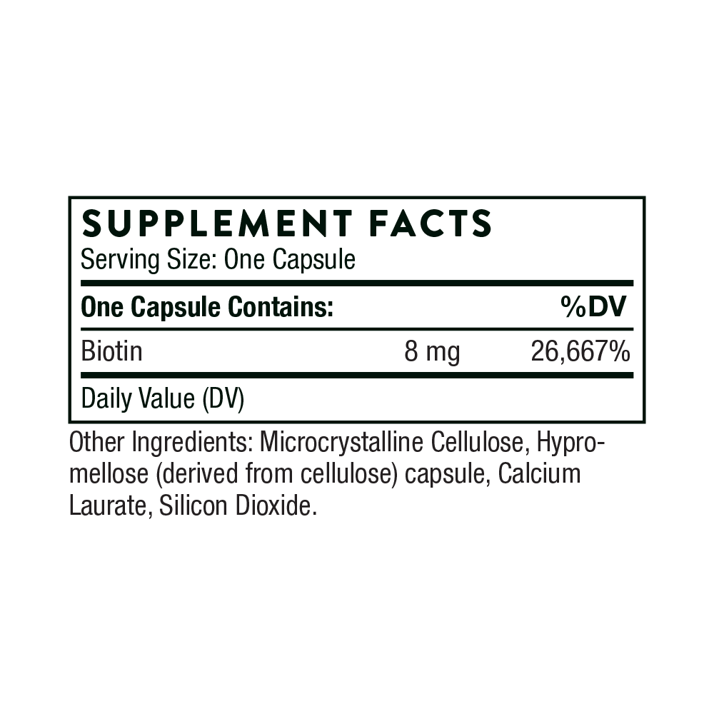 Biotin ingredient highlight