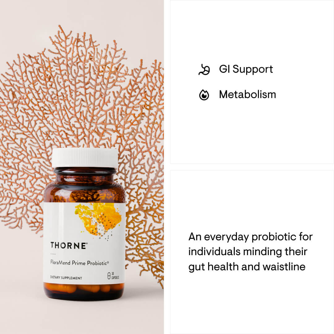 FloraMend Prime Probiotic supplement facts label