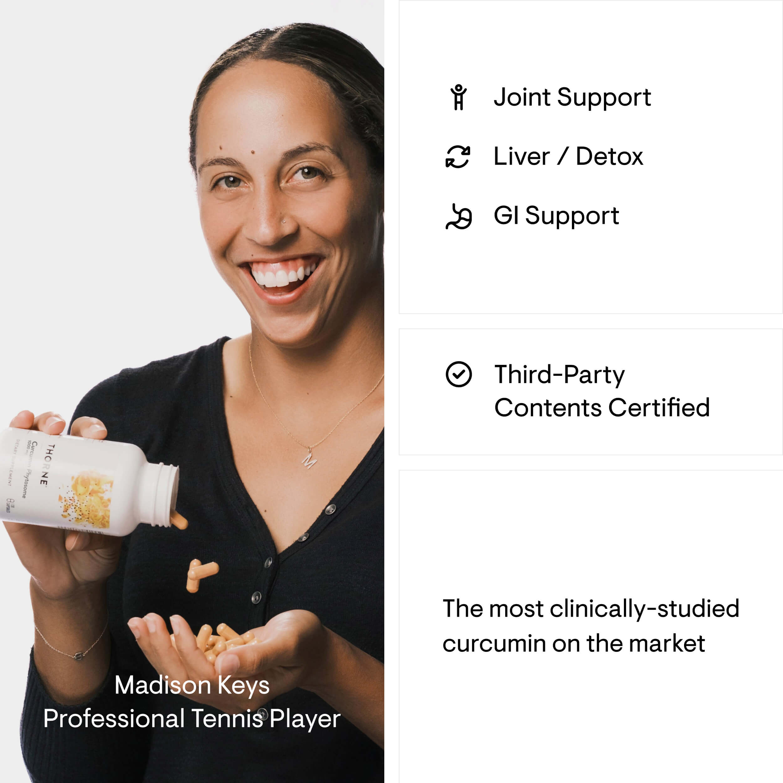 Curcumin Phytosome supplement facts label