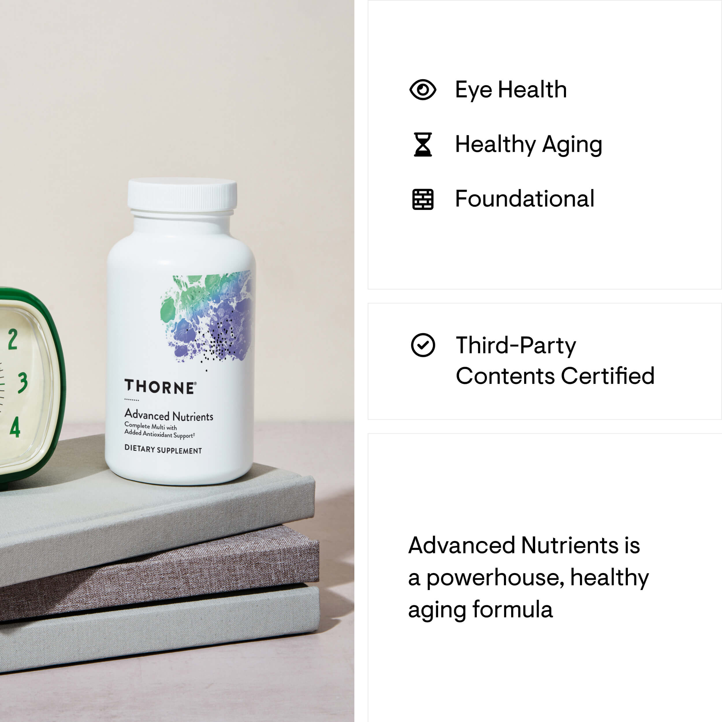 Advanced Nutrients supplement facts label